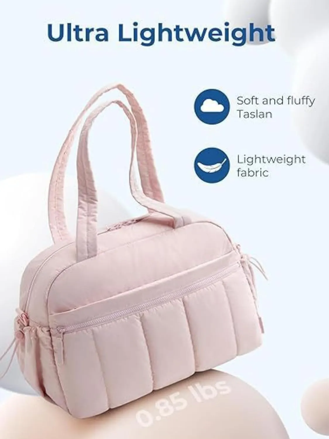 Women's Waterproof Gym Bag with Wet Pocket - Lightweight Travel Duffel Bag for Fitness & Weekend Trips, Sports Tote with Separate Wet Compartment, Carry-On Luggage for Yoga, Swimming & Workout (pink)
