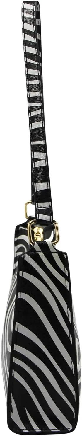 Women's Zebra Print Tote Shoulder Bag Leather Top Handle Purse Travel Handbag Clutch Wallet