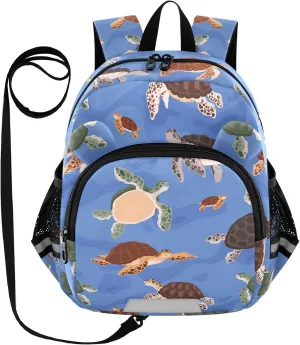 Wusikd Kids Backpack Oceanic Turtle Toddler Bags Schoolbag for Girls Boys Kindergarten Student S