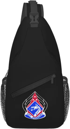 Xviii Airborne Corps Dui Crossbody Bags For Women Men Chest Backpack Gym Shoulder Bag Travel Outdoor Sports Casual Crossbody Bags
