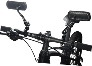 Yardwe Carbon Pattern Reflective Bike Rear View Mirror Lightweight Scratch-resistant 360° Rotating for Enhanced Visibility