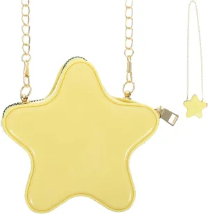 Yellow Star Crossbody Bag for Women, Cute Chain Shoulder Bag, Versatile Messenger Bag for Casual and Formal Outfits, Lightweight and Stylish