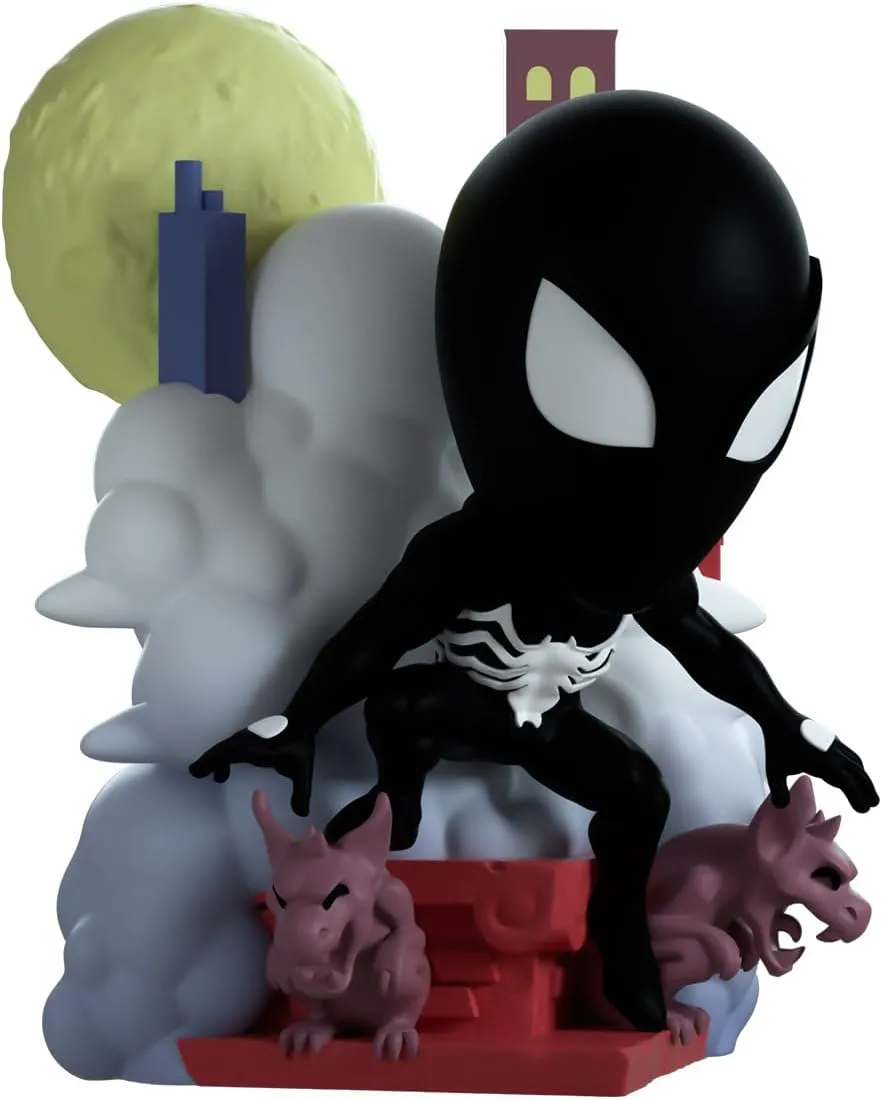 Youtooz Marvel Collection Web of Spiderman #1 4.8 inch Vinyl Figure, Collectible Symbiote Spiderman Action Figure, Symbiote Spiderman, Web of Spiderman #1 Figure