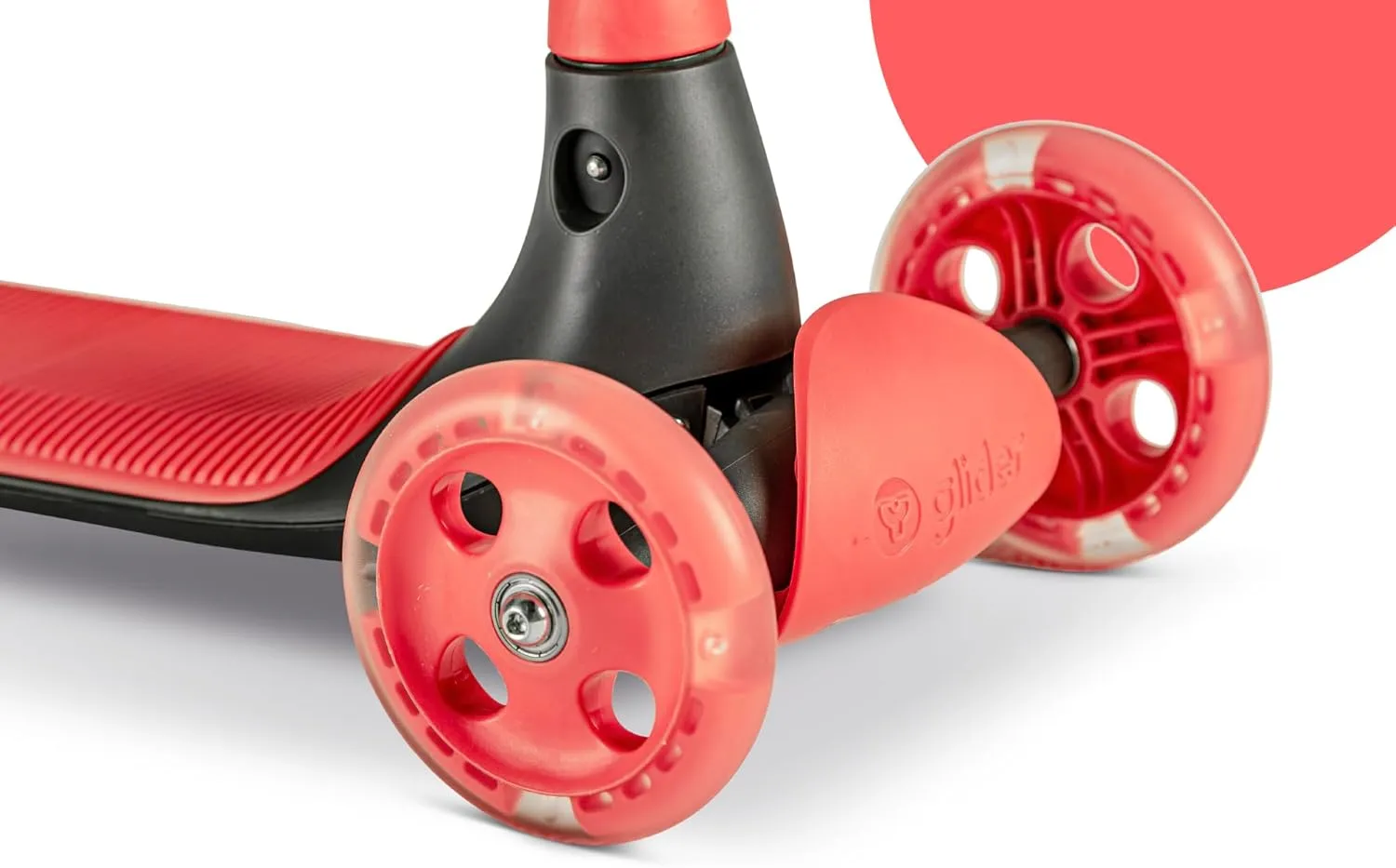Yvolution Y Glider Kiwi Scooter for Kids Ages 3-8, 3 Wheel Scooter with LED Wheels
