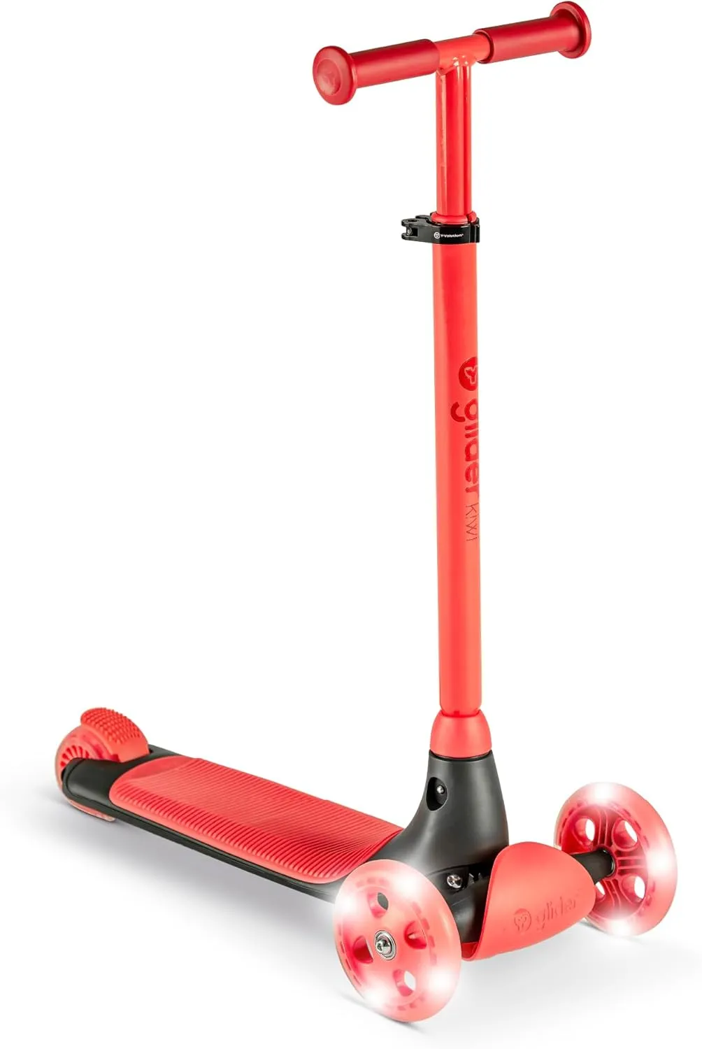 Yvolution Y Glider Kiwi Scooter for Kids Ages 3-8, 3 Wheel Scooter with LED Wheels