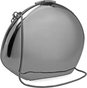 YYW Evening Clutch Purse for Women Metal Reflective Shoulder Bag Unique Handbag for Wedding Party Prom