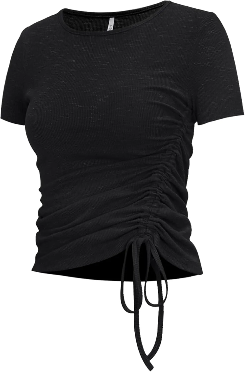Zengjo Womens Long/Short Sleeve Workout Tops Ruched Side Yoga Atheltic Shirt Slim Fitted