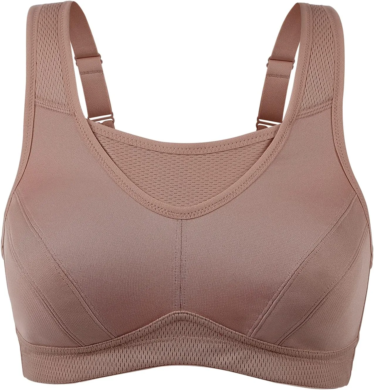 ZeroBound Women's Sports Bra High Impact Large Bust Full Coverage Workout Bras Adjustable Wirefree NO Padded Bra