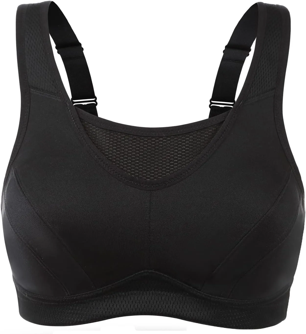 ZeroBound Women's Sports Bra High Impact Large Bust Full Coverage Workout Bras Adjustable Wirefree NO Padded Bra