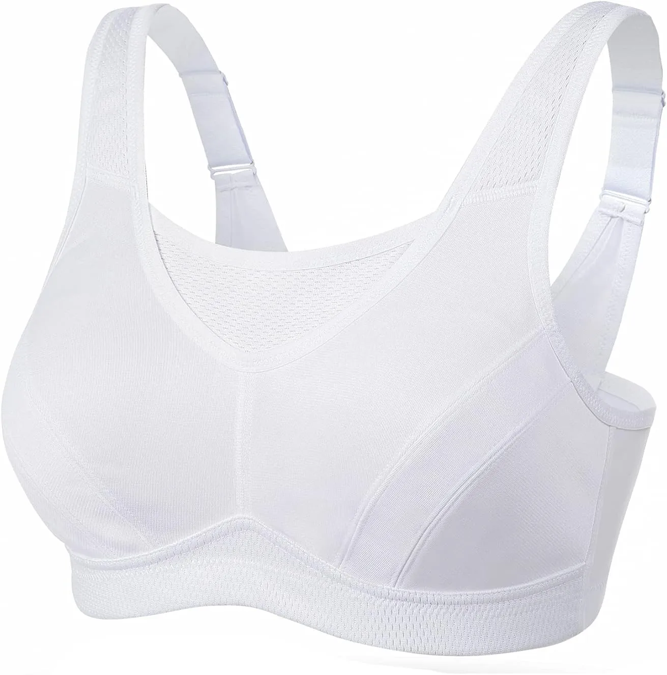 ZeroBound Women's Sports Bra High Impact Large Bust Full Coverage Workout Bras Adjustable Wirefree NO Padded Bra
