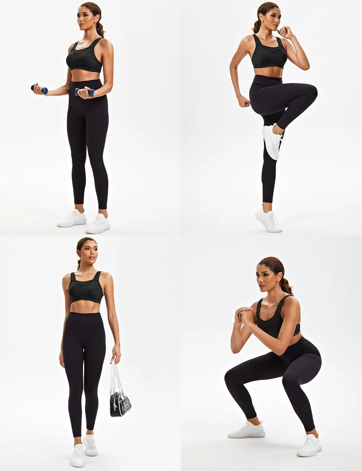 ZeroBound Women's Sports Bra High Impact Large Bust Full Coverage Workout Bras Adjustable Wirefree NO Padded Bra