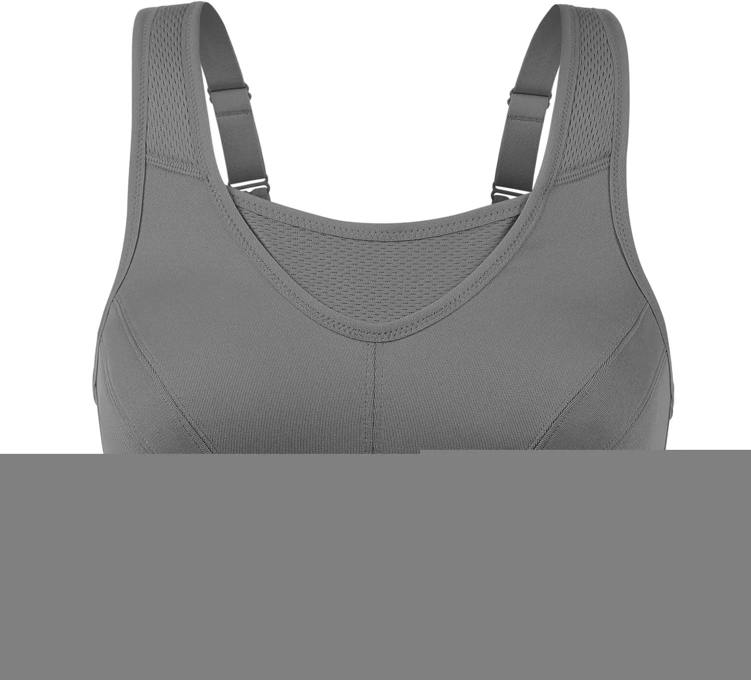 ZeroBound Women's Sports Bra High Impact Large Bust Full Coverage Workout Bras Adjustable Wirefree NO Padded Bra