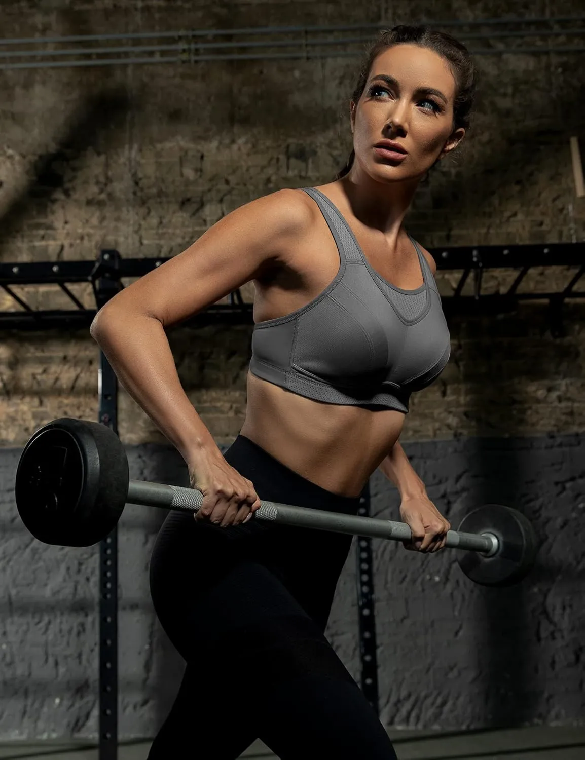 ZeroBound Women's Sports Bra High Impact Large Bust Full Coverage Workout Bras Adjustable Wirefree NO Padded Bra