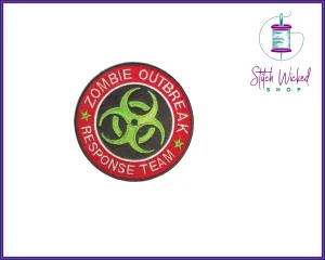Zombie Outbreak Response Team, Fully Embroidered Patch